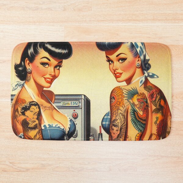 Item preview, Tattooed Waitress designed and sold by PulpVintage.