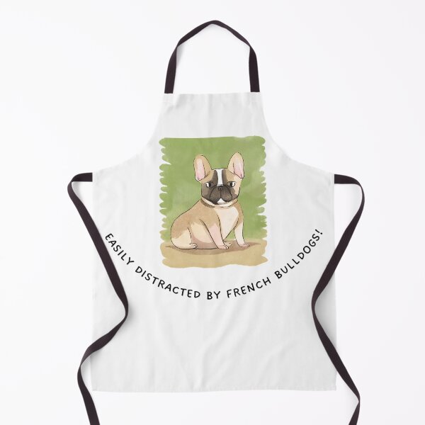 Item preview, Easily Distracted by French Bulldogs - watercolor design designed and sold by I-Jest.