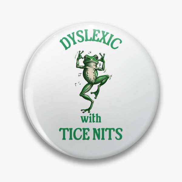 Item preview, Dyslexic with tice nits vintage cartoon meme design designed and sold by DestinationAU.