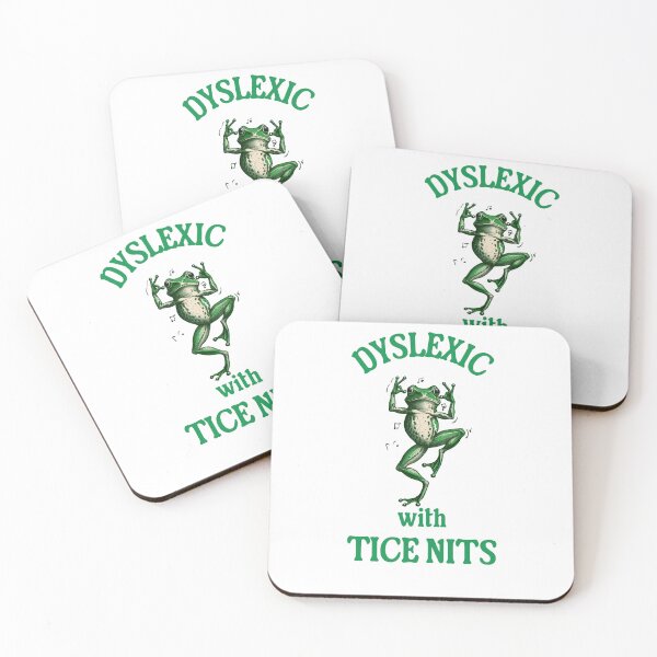 Item preview, Dyslexic with tice nits vintage cartoon meme design designed and sold by DestinationAU.