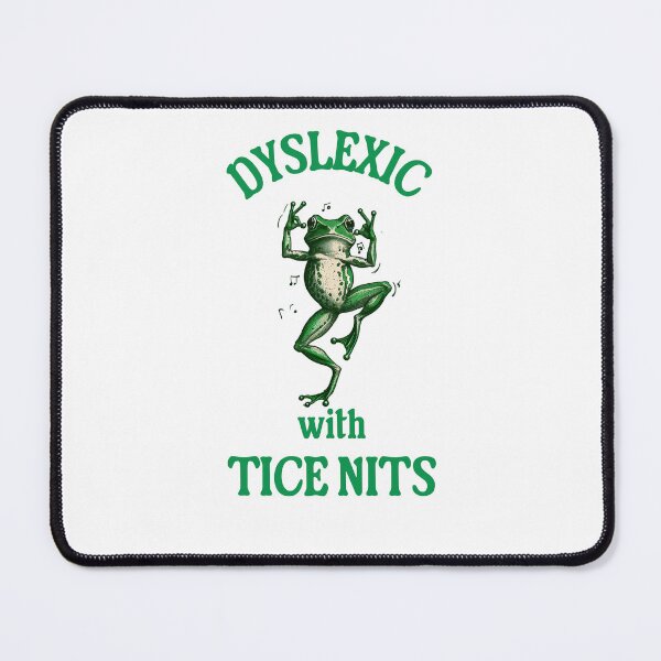 Item preview, Dyslexic with tice nits vintage cartoon meme design designed and sold by DestinationAU.