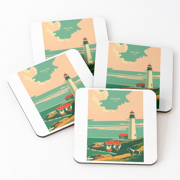 Item preview, Maine: Coastal Charm designed and sold by NeuralVibe.