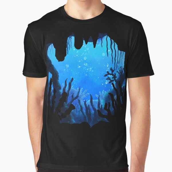 Deep Ocean watercolor painting Graphic T-Shirt