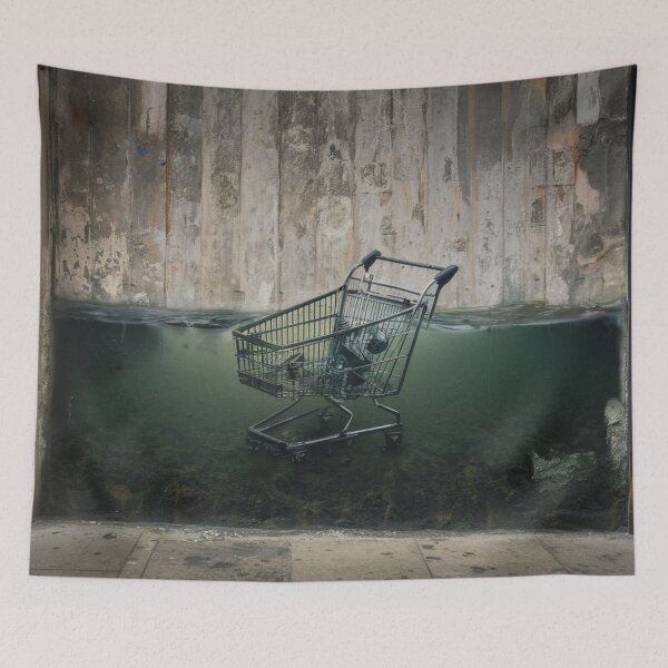 Item preview, Shopping Cart Stencil Graffiti designed and sold by Bomax121.