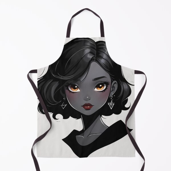 Item preview, Beautiful Black Girl Portrait With Dark Ash Skin designed and sold by MadnessEnvelope.