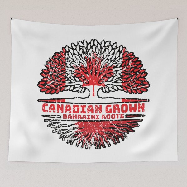 Item preview, Bahrain Bahraini Canadian Canada Tree Roots Flag designed and sold by FlagX.