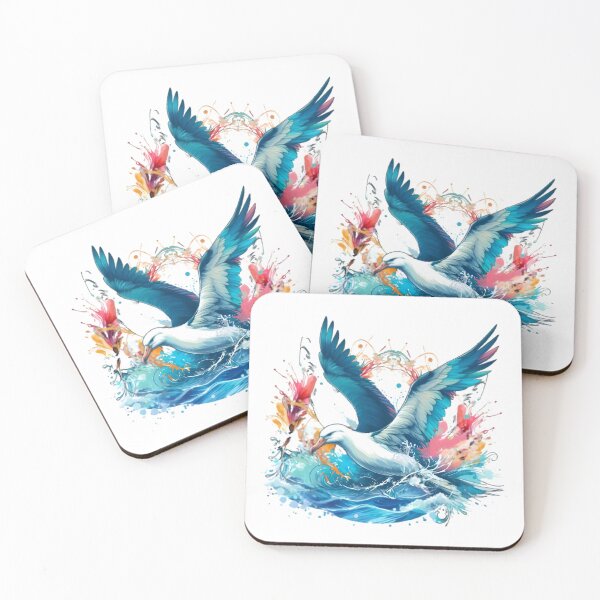 Item preview, A beautiful Albatross in the sea with colorful background designed and sold by Marcoshop10.