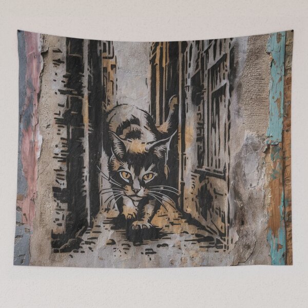 Item preview, Cat Stencil Graffiti designed and sold by Bomax121.