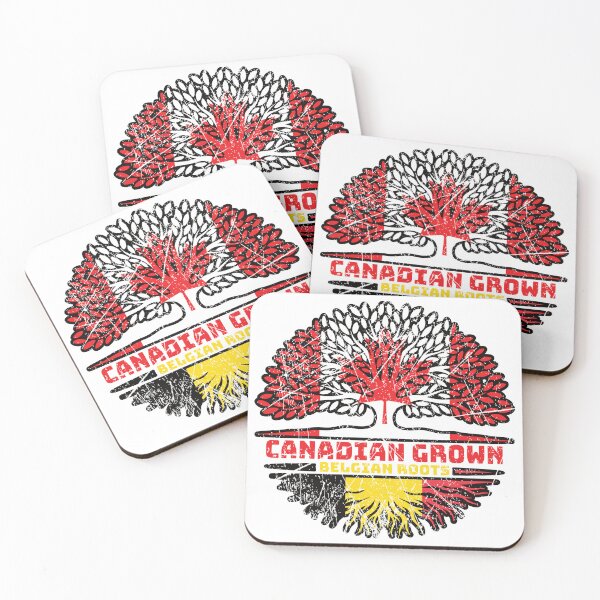 Item preview, Belgium Belgian Canadian Canada Tree Roots Flag designed and sold by FlagX.