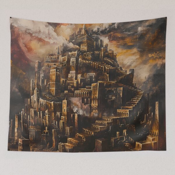 Item preview, Abstract Tower of Babel Chaos designed and sold by LivingArtClips.