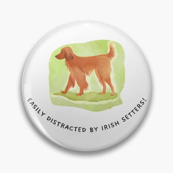 Item preview, Easily Distracted by Irish Setters - watercolor design designed and sold by I-Jest.