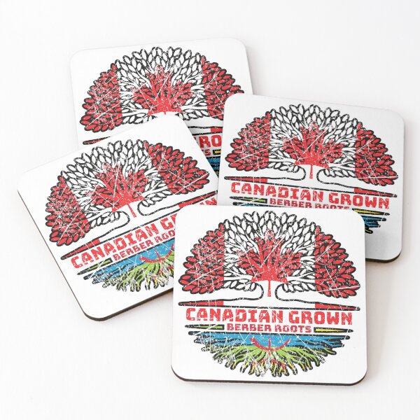 Item preview, Berber Amazigh Canadian Canada Tree Roots Flag designed and sold by FlagX.