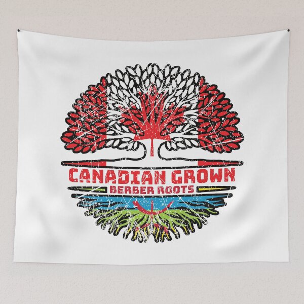 Item preview, Berber Amazigh Canadian Canada Tree Roots Flag designed and sold by FlagX.