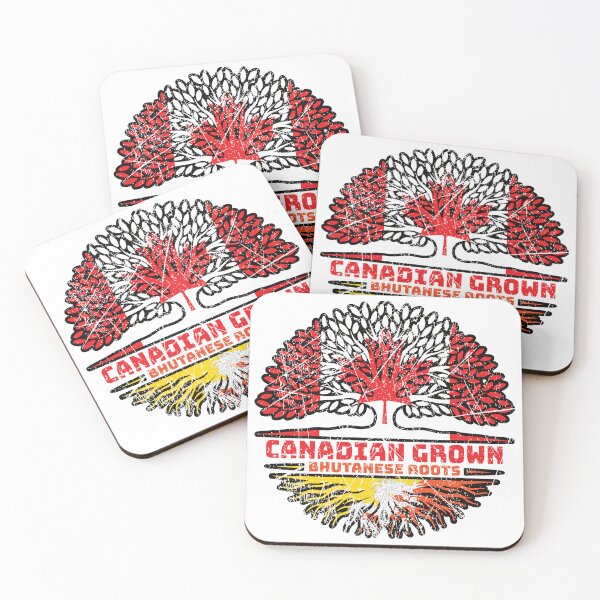 Item preview, Bhutan Bhutanese Canadian Canada Tree Roots Flag designed and sold by FlagX.