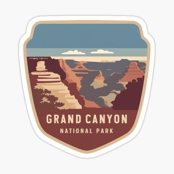Item preview, Grand Canyon National Park logo emblem designed and sold by ArtFusion-Shop.