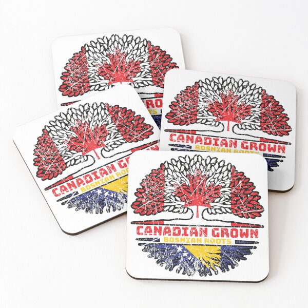 Item preview, Bosnia Bosnian Canadian Canada Tree Roots Flag designed and sold by FlagX.
