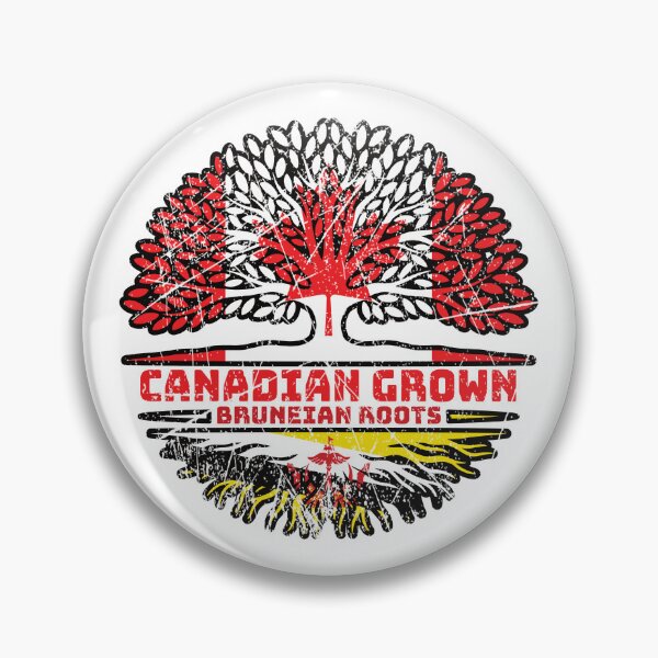 Item preview, Brunei Bruneian Canadian Canada Tree Roots Flag designed and sold by FlagX.