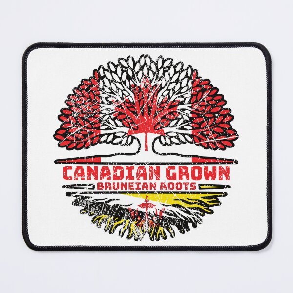 Item preview, Brunei Bruneian Canadian Canada Tree Roots Flag designed and sold by FlagX.