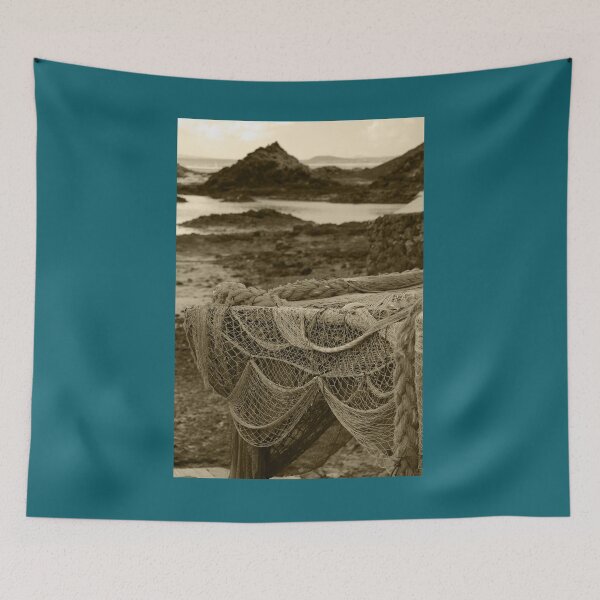 Item preview, Fishing Netting Lobos Island Tint Vertical designed and sold by eddiebarronshop.