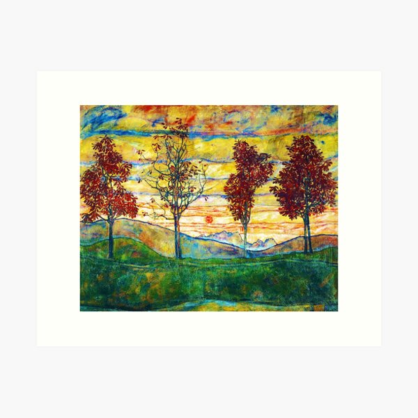 Item preview, HD Four Trees, by Egon Schiele -  HIGH DEFINITION designed and sold by MINDTHECHERRY.