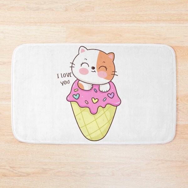 Item preview, Cute cat with sweet ice-cream designed and sold by Faissal Thomass.