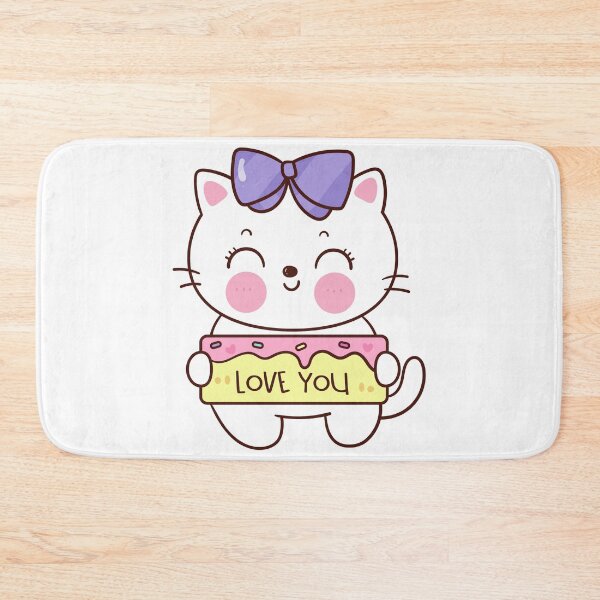 Item preview, Valentine cat cute cartoon kitten playing series love festival kawaii designed and sold by Faissal Thomass.