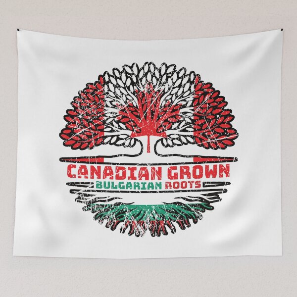 Item preview, Bulgaria Bulgarian Canadian Canada Tree Roots Flag designed and sold by FlagX.