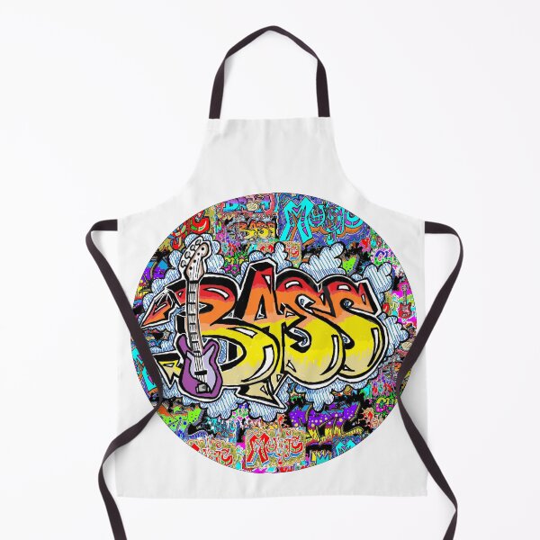 Aperçu de l'œuvre basse bassiste bassiste graffiti pop 24 créée et vendue par LowEndGraphics.