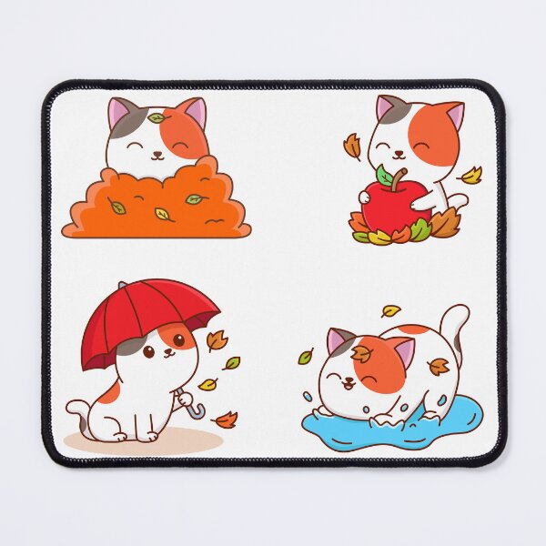 Item preview, Autumn activity cat cartoon designed and sold by Faissal Thomass.