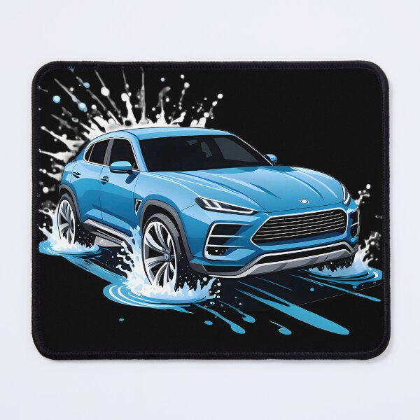 Item preview, Blue car traveling on water designed and sold by Pixevol.