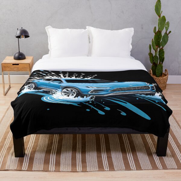 Item preview, Coche azul viajando sobre el agua. designed and sold by Pixevol.