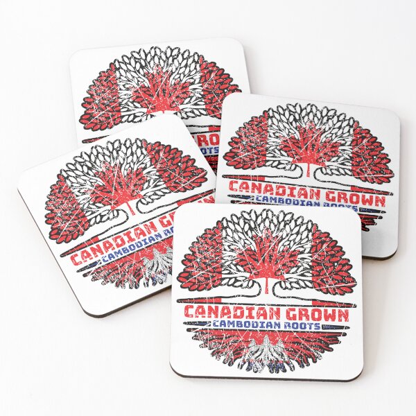 Item preview, Cambodian Cambodia Canadian Canada Tree Roots Flag designed and sold by FlagX.