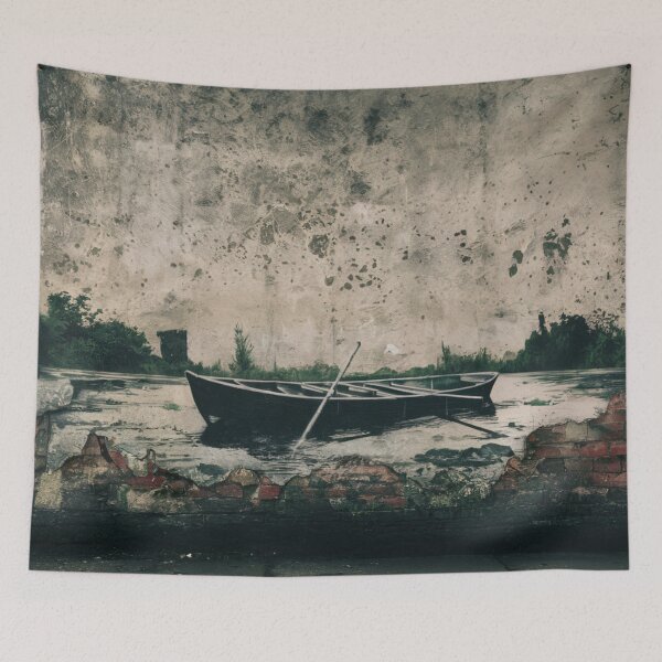 Item preview, Boat Stencil Graffiti designed and sold by Bomax121.