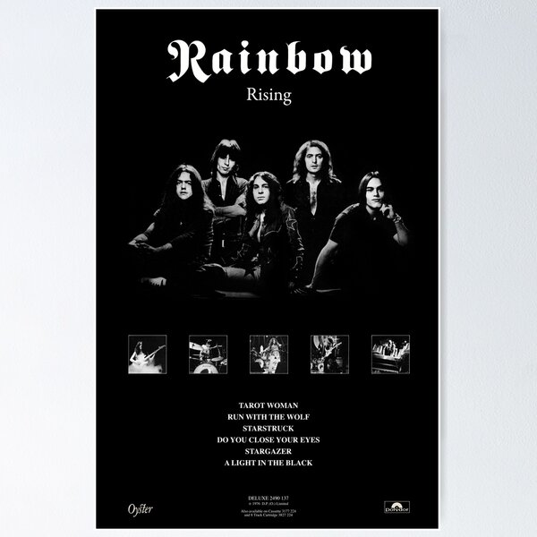 Item preview, Rainbow Rising promotional poster fan art designed and sold by prid.