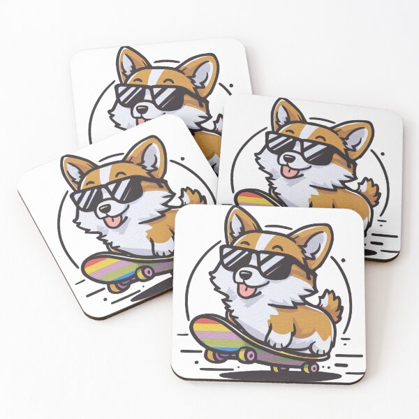 Item preview, Skateboarding Corgi designed and sold by Krieghorn.