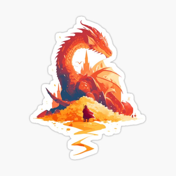 Item preview, Meeting the Majestic Dragon - Fantasy designed and sold by Fenay Designs.