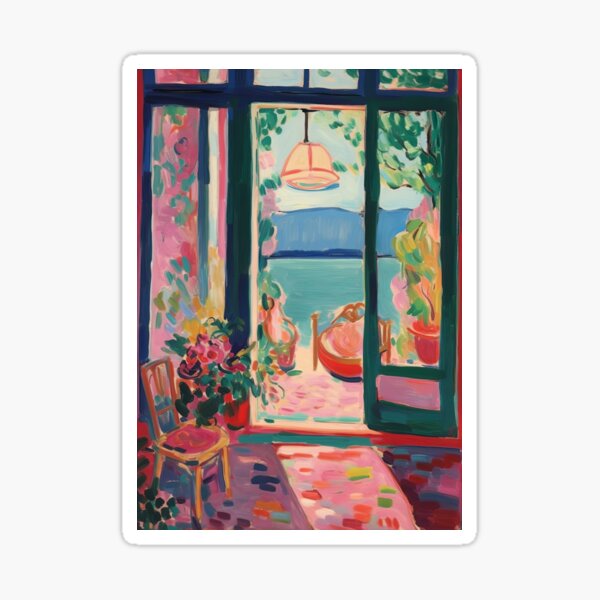 Item preview, Matisse Style, Mediterranean, Open Window, Pastel designed and sold by ArtHouseNiklas.