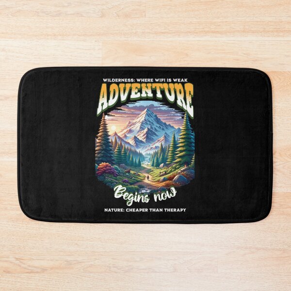 Item preview, And So The Adventure Begins - Be brave stay wild - The adventure challenge designed and sold by JansenGS.