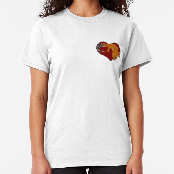 Leopard Gecko Tangerine Tornado Heart Classic T-Shirt