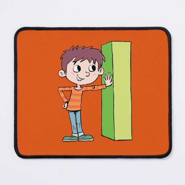 Item preview, boy leaning on the capital letter I designed and sold by duxpavlic.
