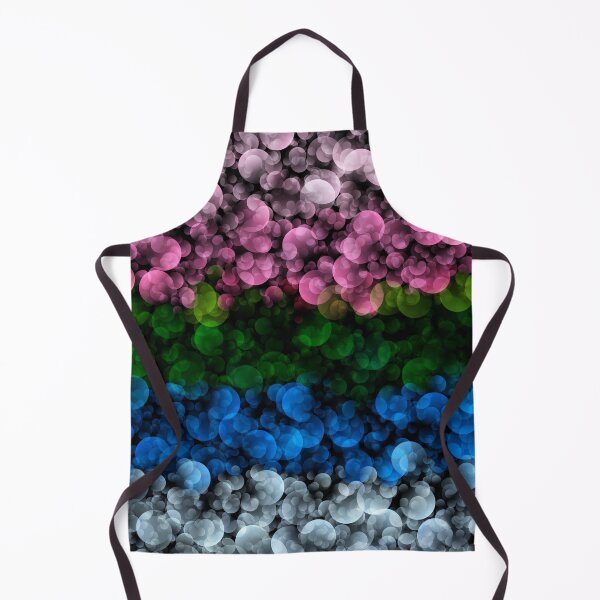 Item preview, Funky Bubbly Groovy Trippy Abstract Omniromantic Pride Flag designed and sold by Chaos Queery.