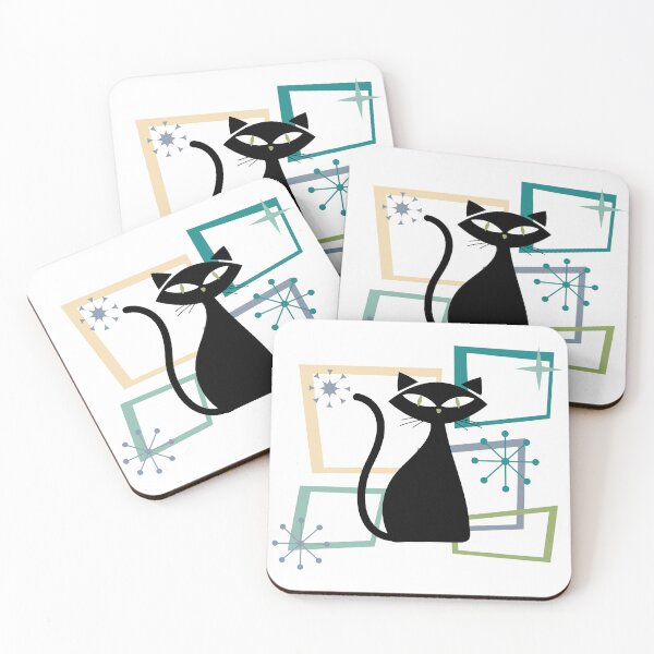 Item preview, Black Cat with Retro Design designed and sold by sierralimawisky.