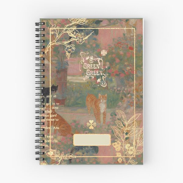 Item preview, GreenGreen Baunnie Clover Collection Grandma's Weird Cats Notebook02 designed and sold by baunnie.