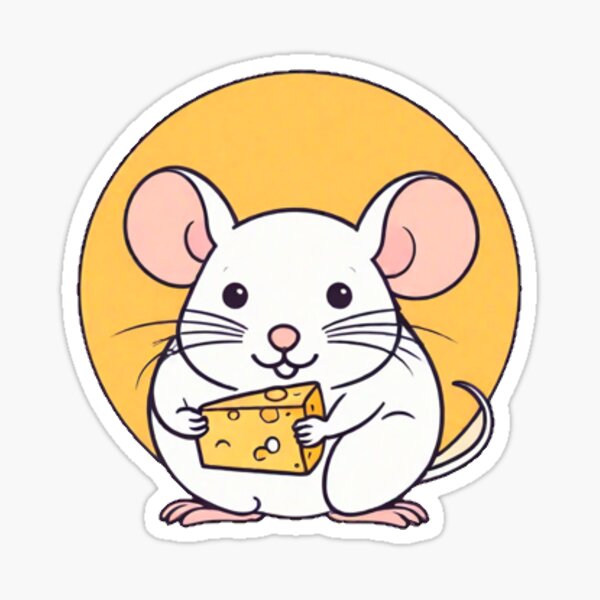 Item preview, Cute Mouse Enjoying Some Cheese designed and sold by Tubbkin.