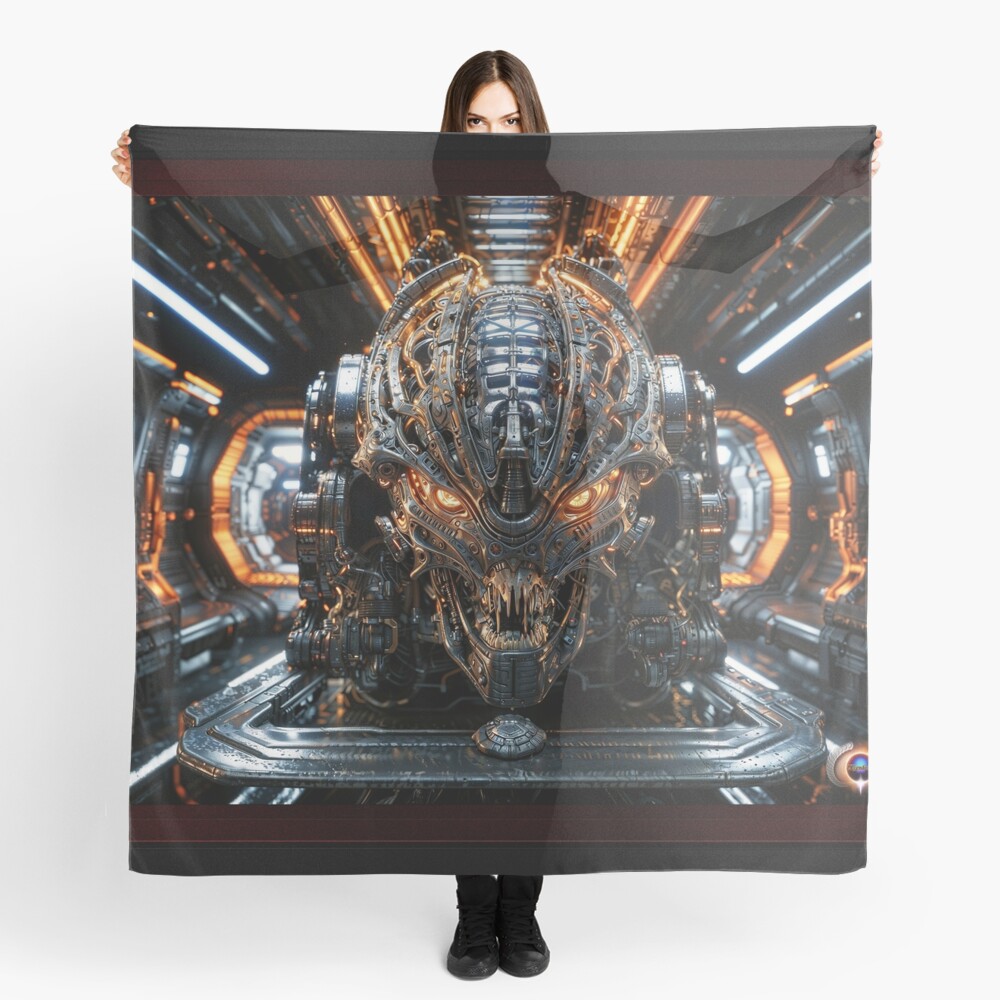 Ativação de um artefato alienígena AI Concept Art por Xzendor7 - Um evento cataclísmico em formação 6 Activation Of An Alien Artifact Cataclysmic AI Concept Art by Xzendor7 Decorative Ladies Scarf