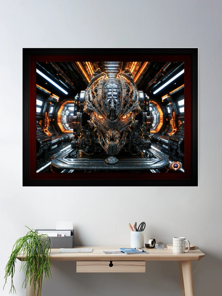 Ativação de um artefato alienígena AI Concept Art por Xzendor7 - Um evento cataclísmico em formação 2 Activation Of An Alien Artifact Cataclysmic AI Concept Art by Xzendor7 Room Decor Poster Art Print