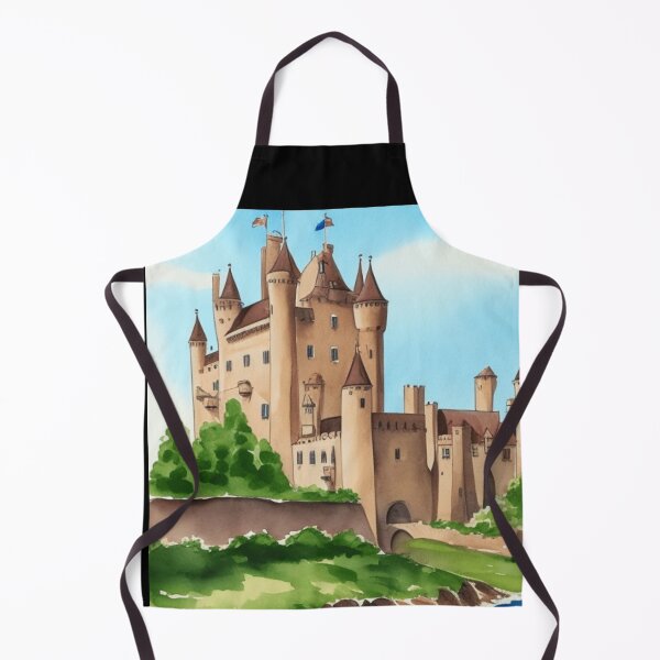 Item preview, Medieval Castle Watercolor Design designed and sold by TGAL2.