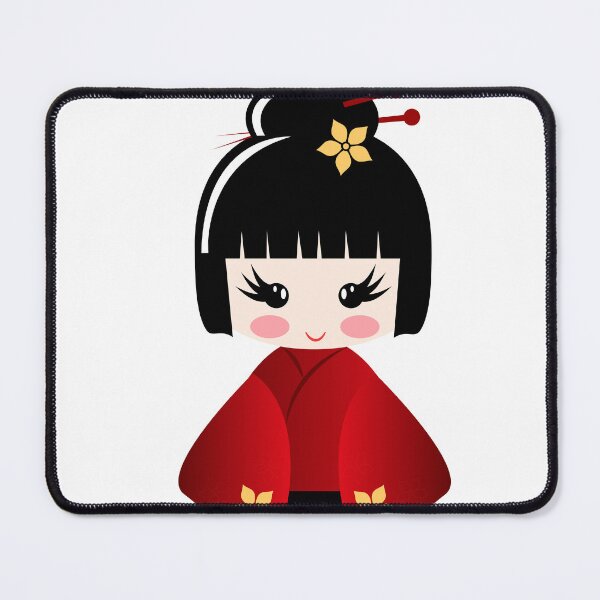 Item preview, Geisha Doll in red Dress designed and sold by ArtandBeauty-UK.