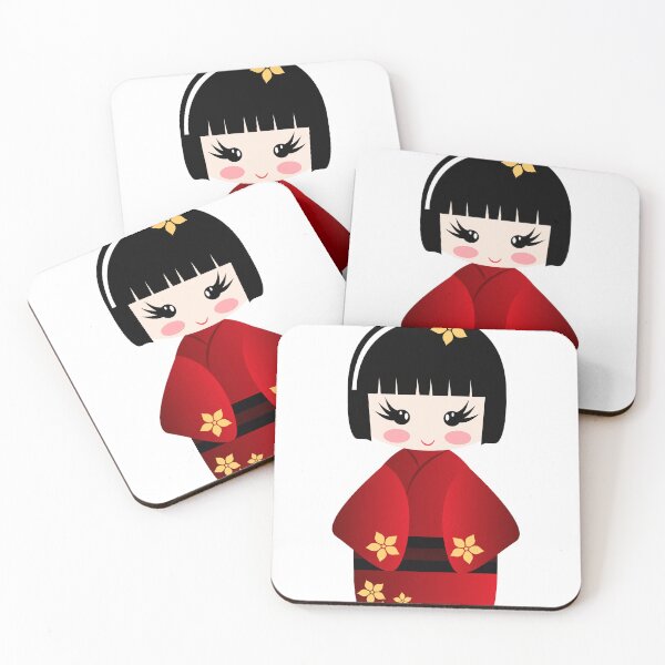 Item preview, Geisha Doll in red Dress designed and sold by ArtandBeauty-UK.