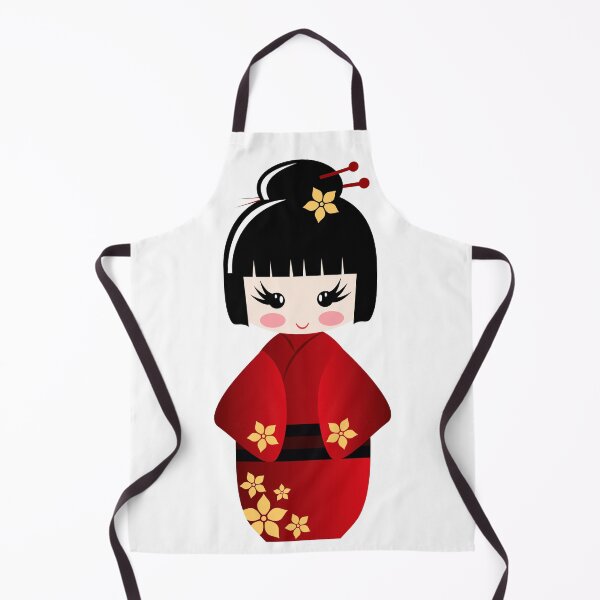 Item preview, Geisha Doll in red Dress designed and sold by ArtandBeauty-UK.